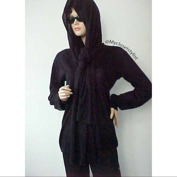 DOLCE & GABBANA CASHMERE Black Wrap Runway Sweater! $2850 NWT NEW w Tag Top OS S - Picture 5 of 8